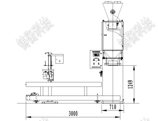 內(nèi)襯不銹鋼自動包裝秤